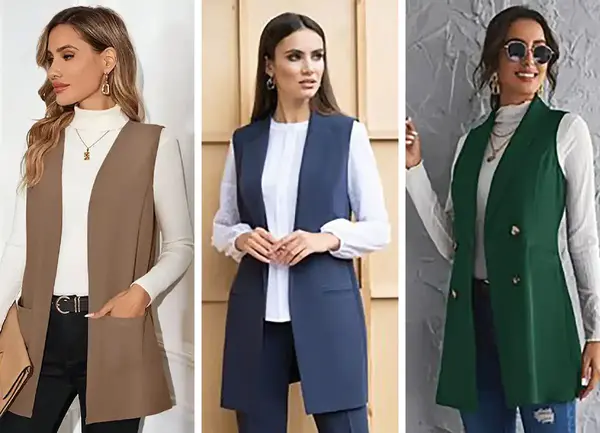 عکس مدل سارافون استین حلقه ای جلو باز