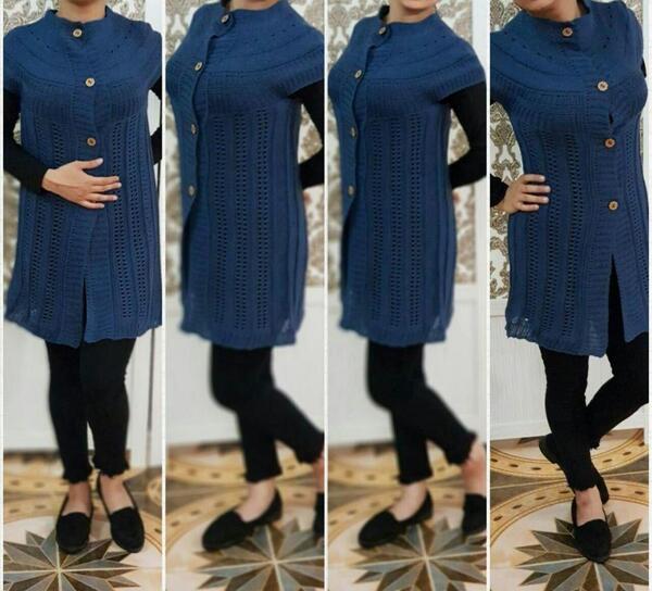 عکس مدل سارافون استین حلقه ای جلو باز