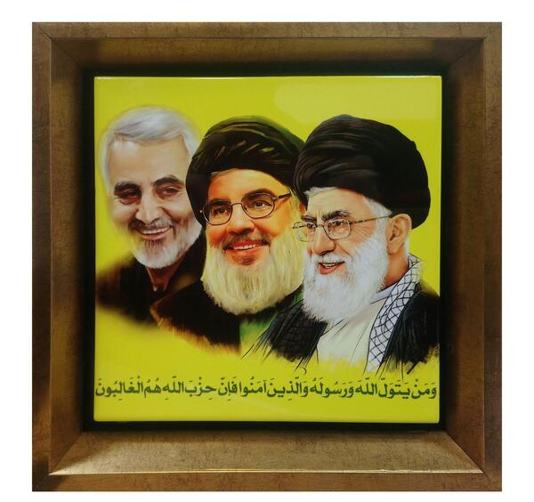 قاب عکس حاج قاسم و رهبری