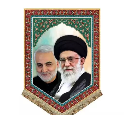 قاب عکس حاج قاسم و رهبری