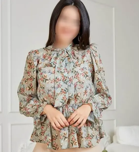 عکس شومیز با پارچه نخی