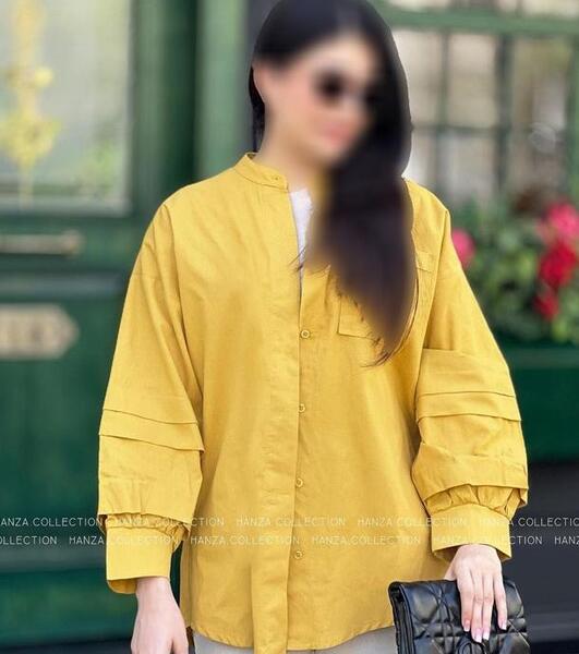 عکس شومیز با پارچه لنین