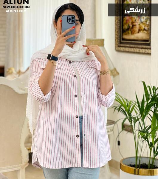 عکس شومیز با پارچه لنین