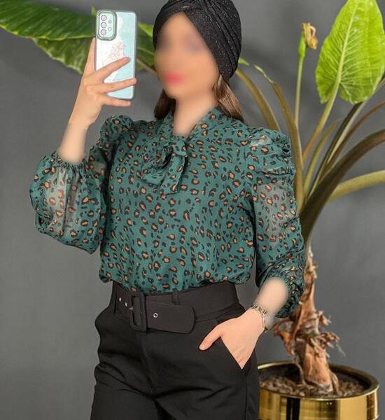 عکس شومیز سبز دخترانه