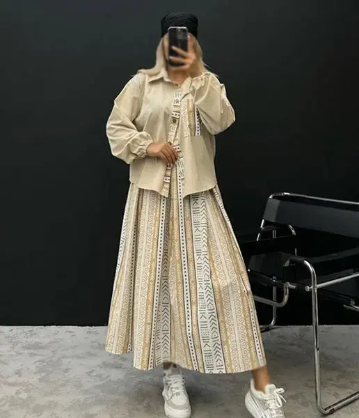 عکس شومیز دامن بیرونی