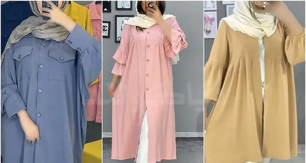 عکس شومیز دخترانه با پارچه ابروبادی