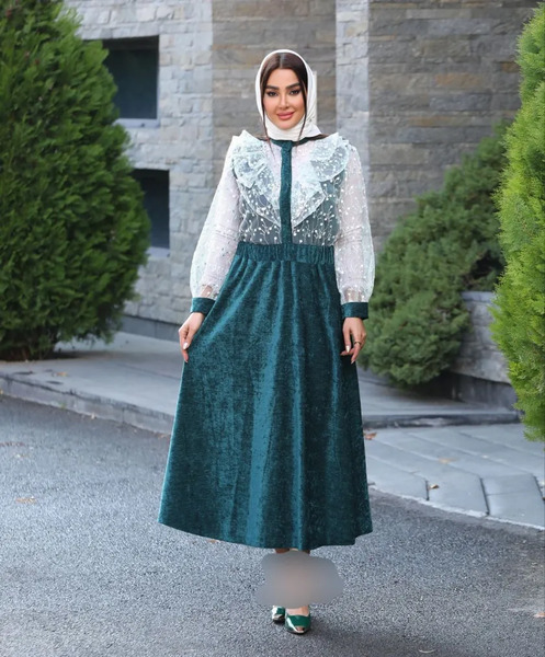 عکس شومیز دامن بلند مجلسی