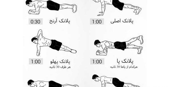 ورزش در خانه با عکس