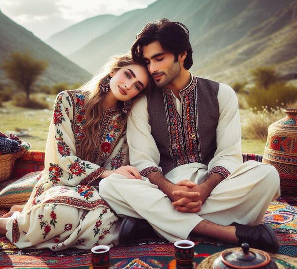 عکس دختر پسر بلوچی