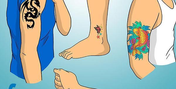 عکس طرح تاتو کف دست