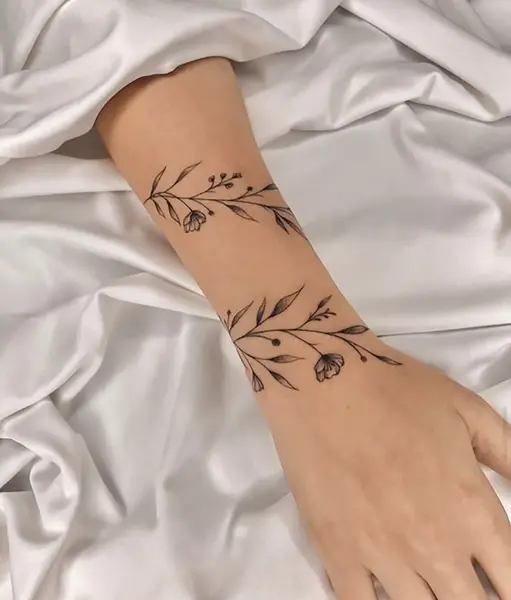 عکس تاتو گل رودست