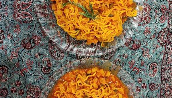 عکس نودل و تخم مرغ