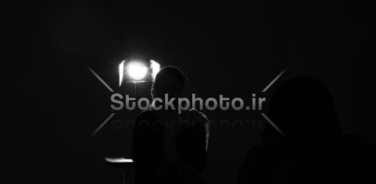 عکس روزنه نور در تاریکی