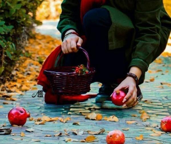 عکس دختر کیوت یلدایی