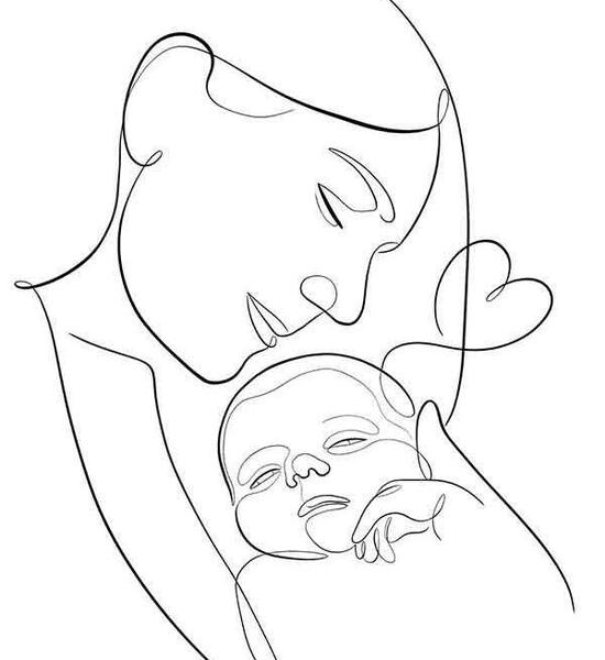 عکس تتوی مادر دختری