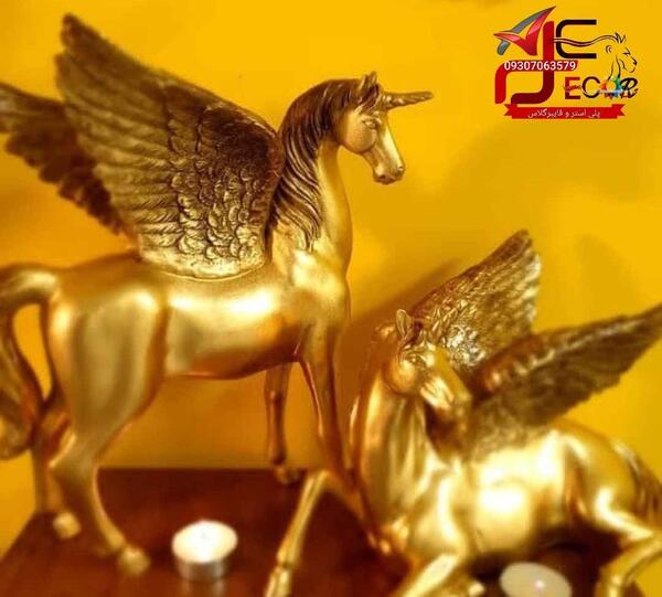 عکس اسب تک شاخ بال دار