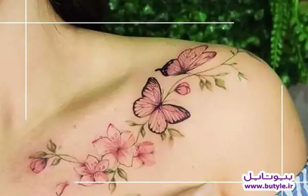 عکس تاتو مینیمال برای ترقوه