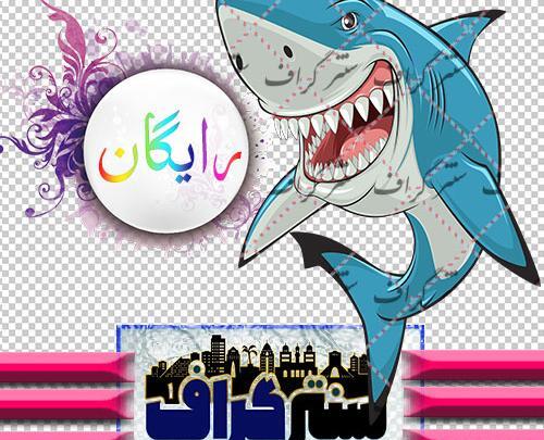 عکس کوسه نقاشی کودکانه