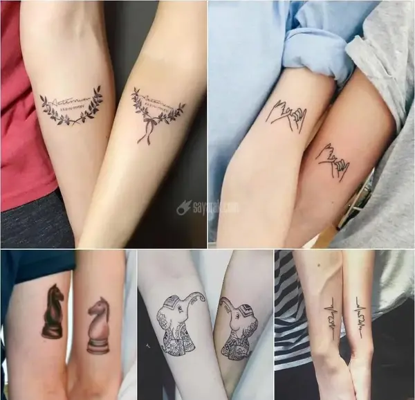 عکس ایده تتو مینیمال عاشقانه