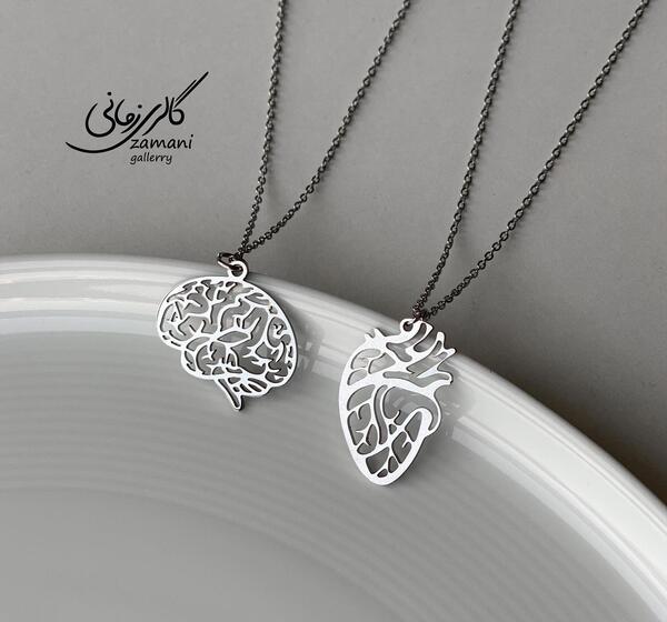 عکس تتو مینیمال قلب و مغز
