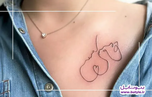 عکس تاتو مینیمال کوچک دخترانه