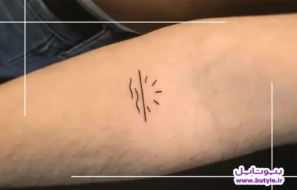 عکس تاتو مینیمال مردانه