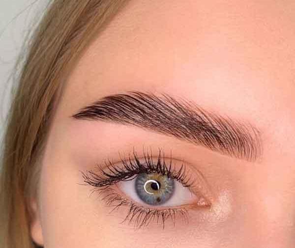 عکس میکروبلیدینگ ابرو پهن