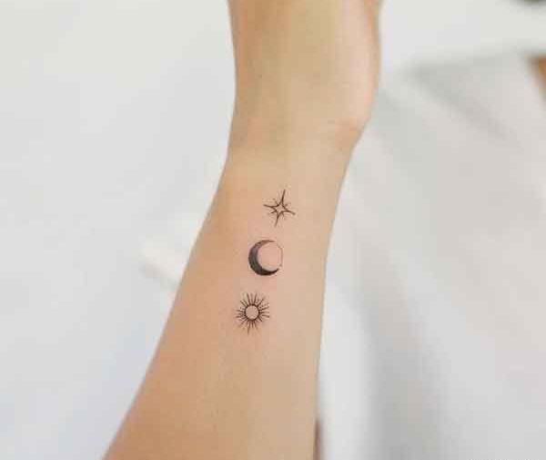 عکس ایده تتو مینیمال بی تی اس