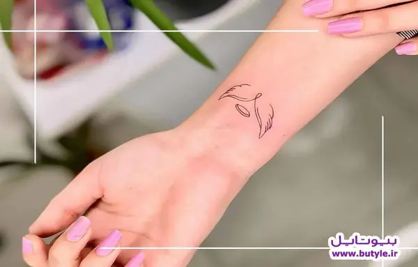 عکس تاتو مینیمال بال
