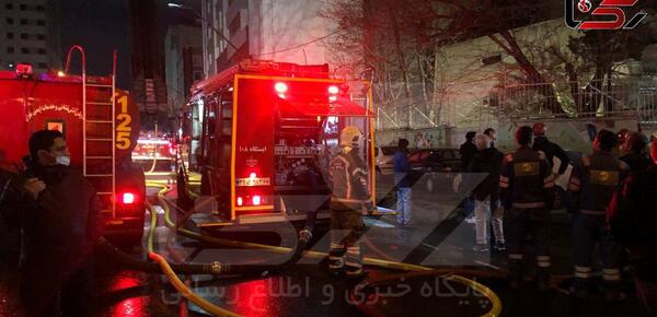 عکس های آتش سوزی بیمارستان گاندی