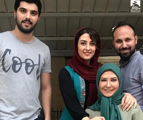 عکس لعیا زنگنه با همسرش