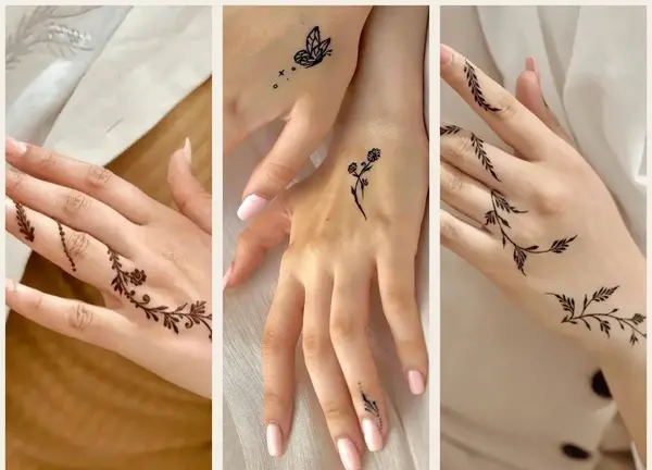 عکس تاتو حنا روی دست