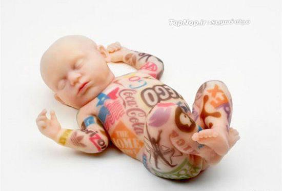 عکس تاتو روی دست بچه ها