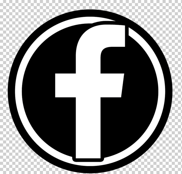 عکس logo facebook png blanco y negro