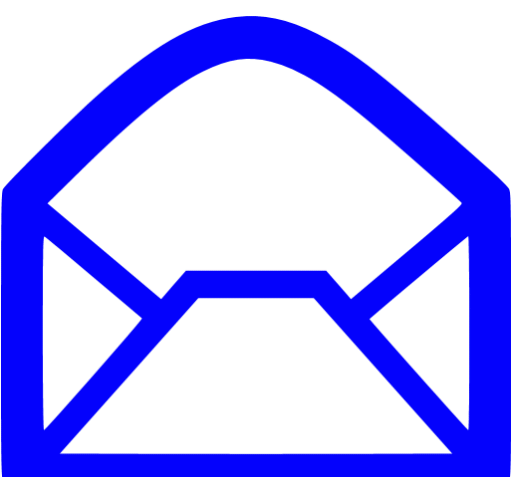 عکس email logo png blue