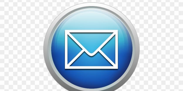 عکس email logo png blue