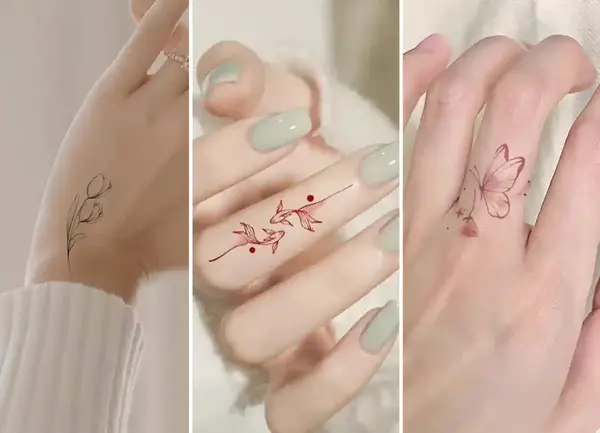 عکس پسرانه تاتو روی دست نوشته فارسی