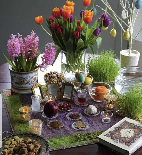عکس از سفره عید نوروز