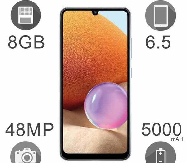 عکس مشخصات گوشی a32 رم 8