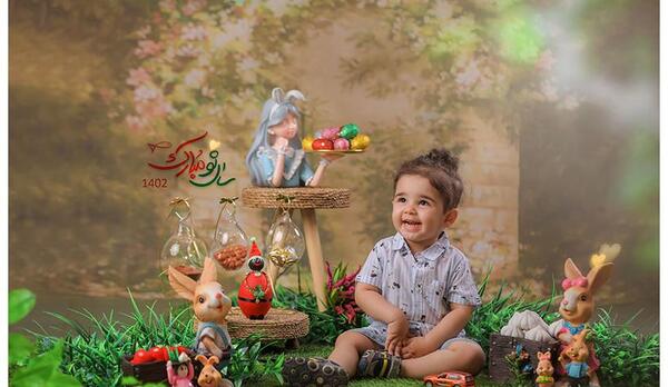 ایده عکس نوروزی نوزاد