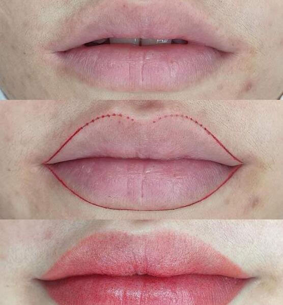 عکس تاتو رژ لب کالباسی نی نی سایت