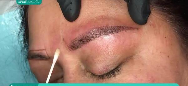 عکس آموزش تاتو قاب و سایه ابرو