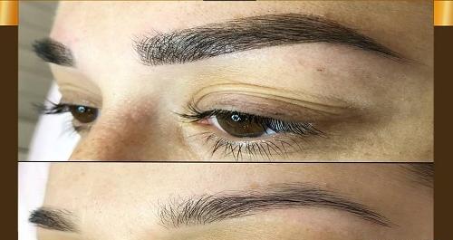 عکس آموزش تاتو قاب و سایه ابرو