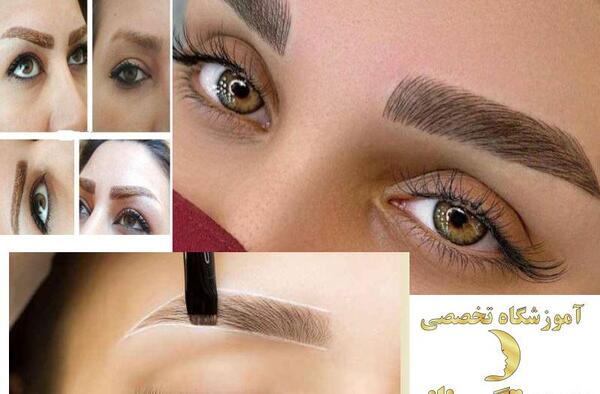 عکس آموزش تاتو قاب و سایه ابرو
