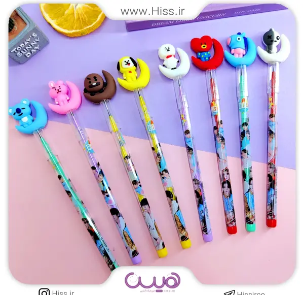 عکس مداد رنگی بی تی اس