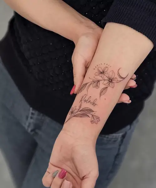 عکس مدل تاتو زنانه روی دست