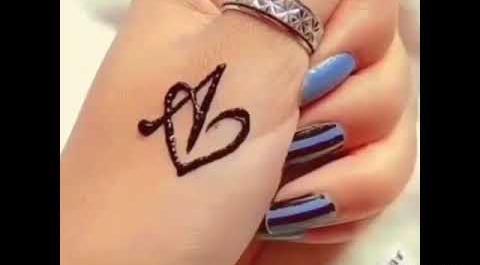 عکس صور تاتو حرف a