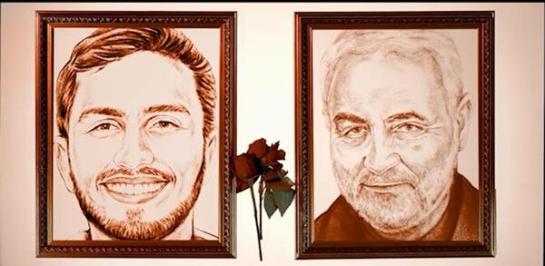 فیلم کشیدن عکس حاج قاسم سلیمانی