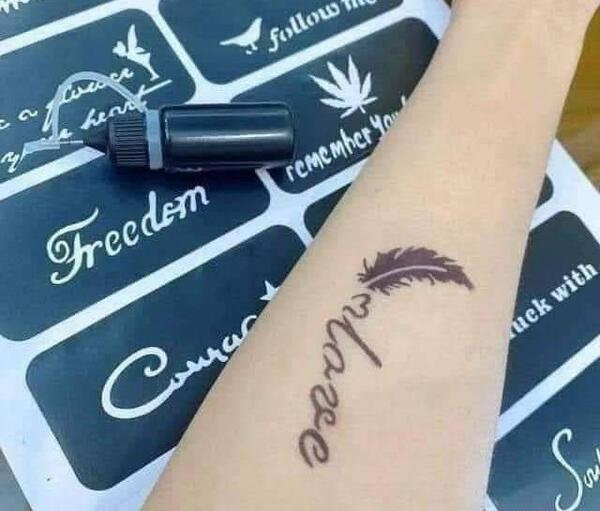 عکس تاتو حريمي مؤقت