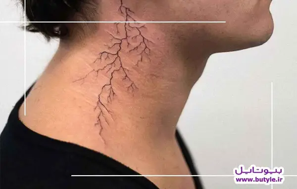 عکس تاتو یاغی روی گردن